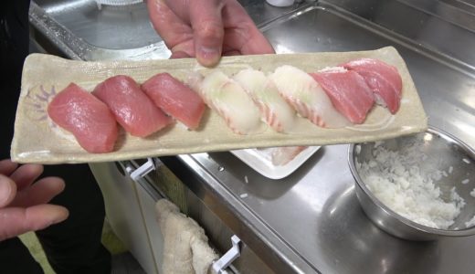 【爺ちゃんの晩飯】会長たちとの撮影の余り物でお寿司を初めて握ってみたよ！！